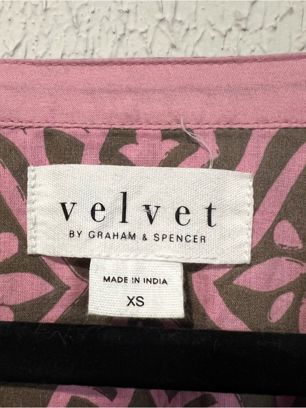 Velvet by Graham & Spencer Pink Brown Mosaic Dress size X small - Picture 5 of 14